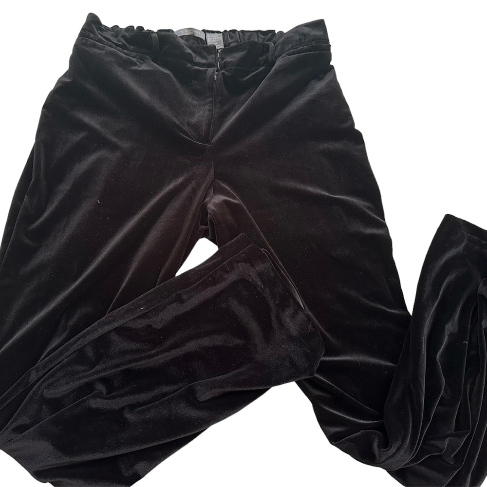 NY  Collection velvet elastic waist pants. Size 14
